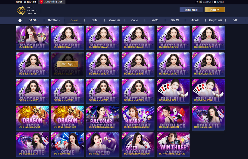 MCW BIG GAMING (BG) - SẢNH GAME SANG TRỌNG VÀ CHUYÊN NGHIỆP