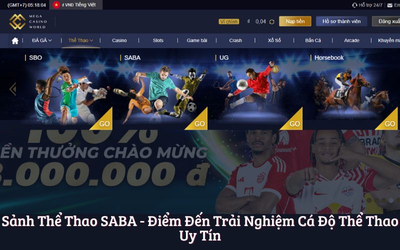 Sảnh Thể Thao SABA - Điểm Đến Trải Nghiệm Cá Độ Thể Thao Uy Tín
