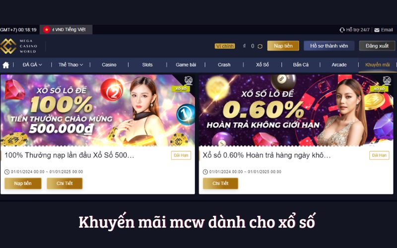 Khuyến mãi mcw dành cho xổ số Khuyến mãi mcw dành cho xổ số