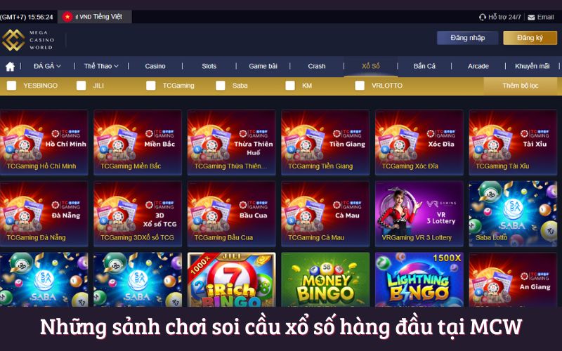 Những sảnh chơi soi cầu xổ số hàng đầu tại MCW