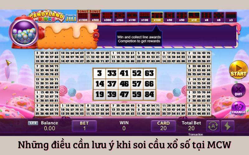Những điều cần lưu ý khi soi cầu xổ số tại MCW
