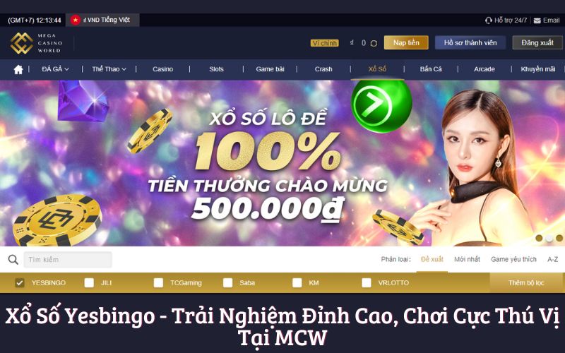Xổ Số Yesbingo - Trải Nghiệm Đỉnh Cao, Chơi Cực Thú Vị Tại MCW