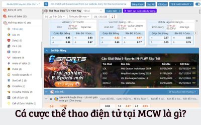 Cá Cược Thể Thao Điện Tử Đỉnh Cao Tại Nhà Cái MCW