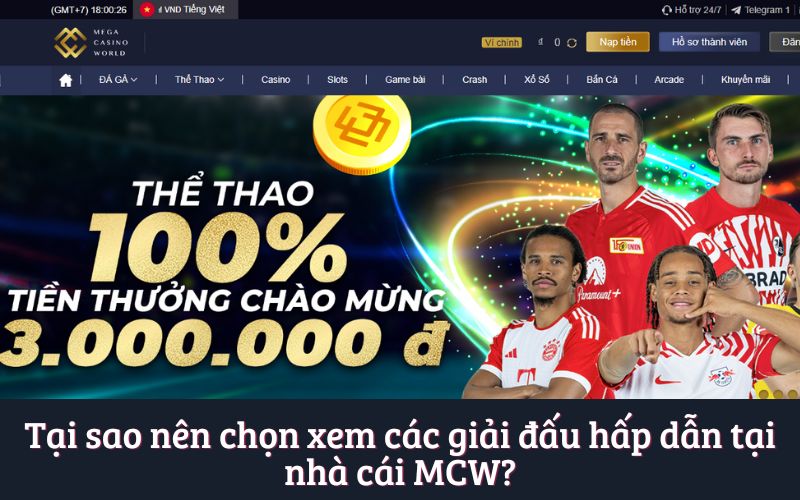Top Các Giải Đấu Hấp Dẫn Nhất Tại Nhà Cái MCW