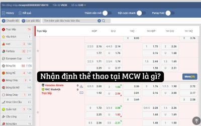 Nhận Định Thể Thao Hấp Dẫn Tại Nhà Cái MCW
